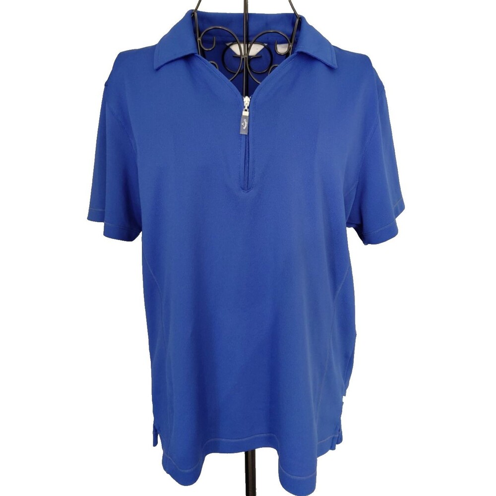 Callaway Ladies Golf Shirt Sz L Royal Blue
